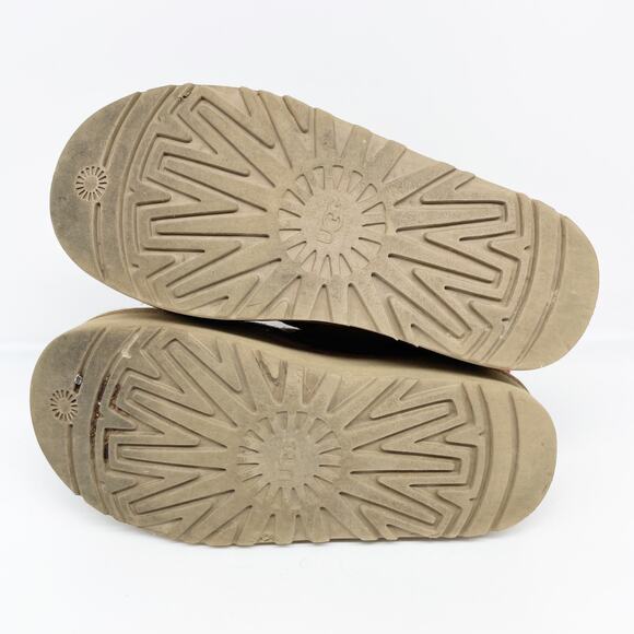 UGG Kid's Neumel Platform Suede Zip Boot Brown Suede Size 3 - Picture 8 of 10